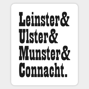 Ireland Provinces Names List Magnet